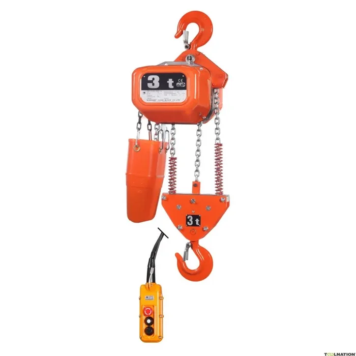 Rema 0512007-7 FBH30/3000/7M Elephant 400 V palan électrique à chaîne 2 vitesses 7.0 mtr 3000 kg 512007