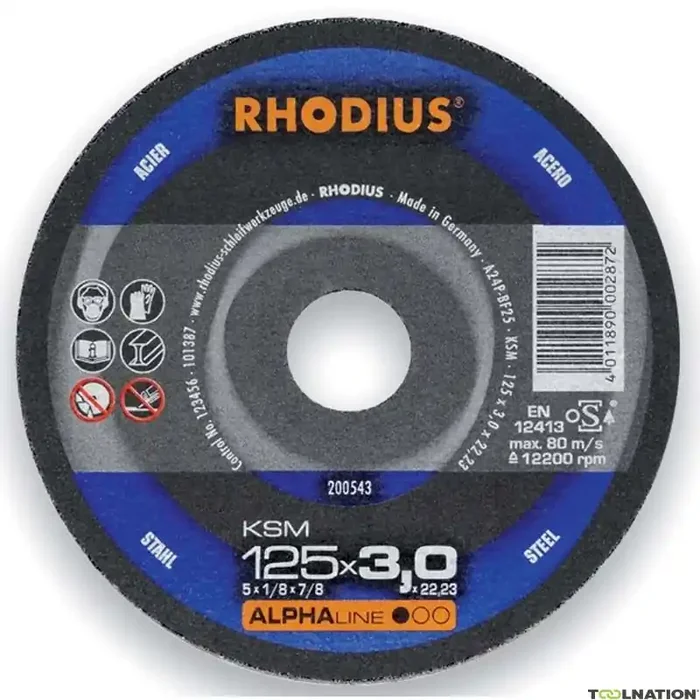 Rhodius 200548 KSM Disque à découper le métal 150 x 3,0 x 22,23 mm
