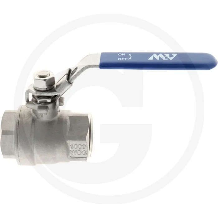 Riv riv kugelhahn edelstahl 1/2″ – max. werkdruk 63 bar