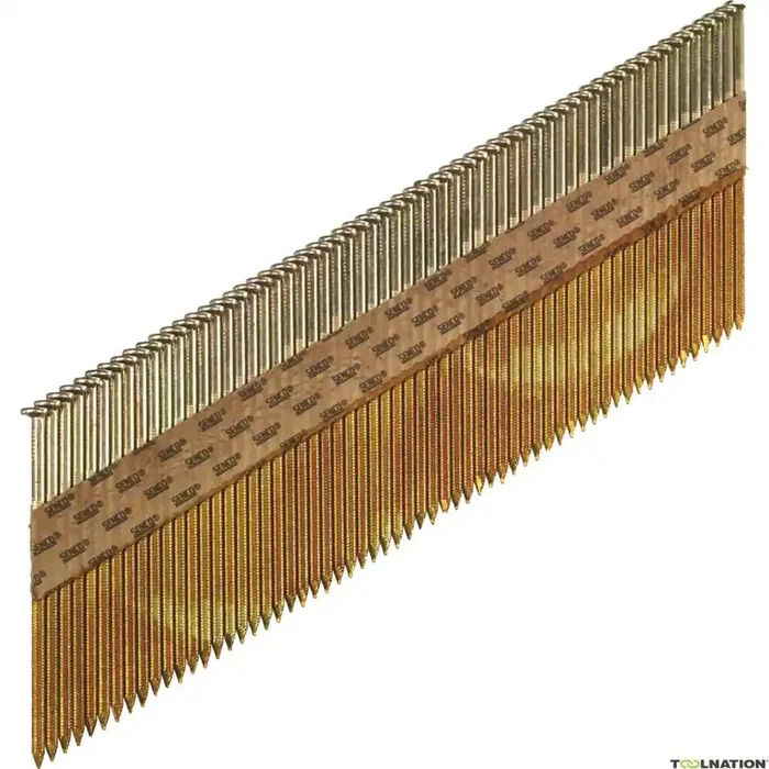 Senco Accessoires HE59ASBKR Clous en bande Type HDG 3.1 x 90mm 34° 2000 Pièces