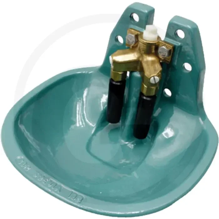 Suevia abreuvoir double modèle 19r avec vanne en laiton 1/2″ – abreuvoir double avec vanne en laiton