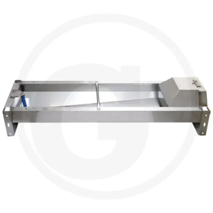Suevia snelle afvoerbak met stophouder de luxe – 160 liter, 2300mm lengte, rvs, elektrisch verwarmbaar