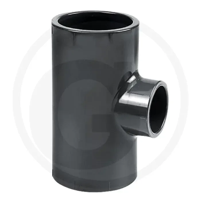 T-stuk met verloop 110mm naar 63mm, pvc-u, max. werkdruk 16 bar