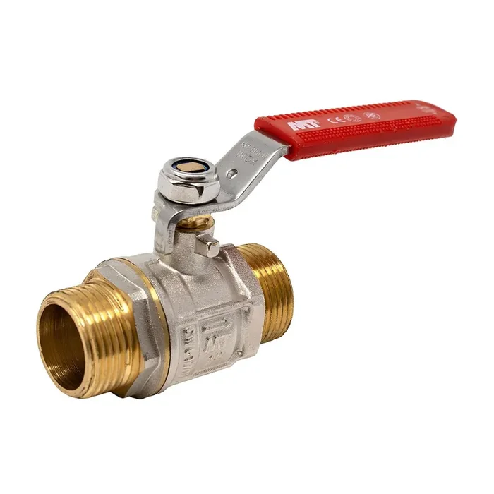 Vanne BS M-M Laiton Lev.Plat Rouge 3/4″