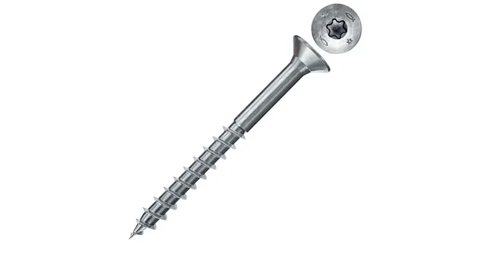 Vis à bois Power-Fast II FPF-ST CTP tête fraisée, zingué blanc, Ø4,5 x 70 mm, 100/bte – FISCHER