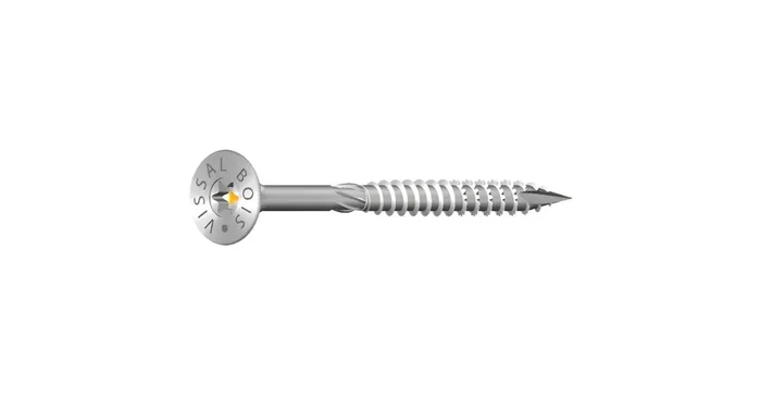Vis bois et aggloméré TF TTAP ZN blanc, filet partiel, TX25, 4,5 x 40/21 mm, 500/bte – VISSAL