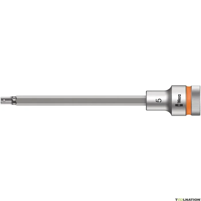 Wera 05003841001 8740 C HF Embout à six pans creux avec entraînement 1/2″ et fonction de maintien, 5 x 140 mm