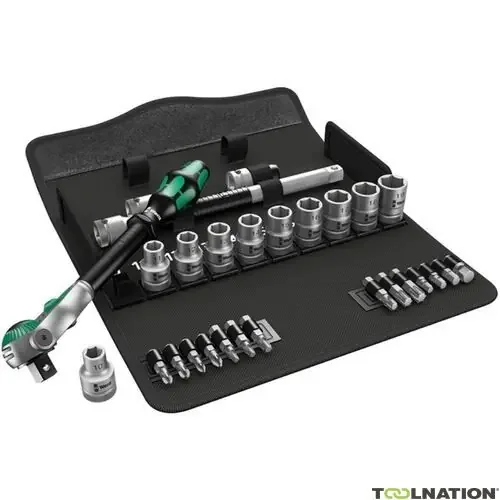 Wera 05004076001 5004076001 Jeu de cliquet Zyklop speed 1/2″ 8100 SC 6 (28 pièces)