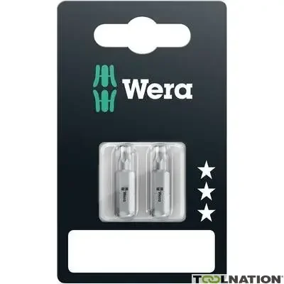 Wera 05073315001 867/1 Z SB SiS Embout Torx T 25 Acier à outils, allié, résistant D 6.3 2 pièce(s)