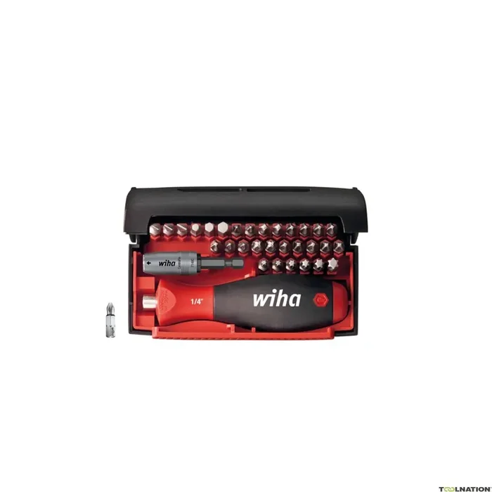 Wiha 34686 Jeu d‘embouts Collector Standard 25 mm assorti de 32 pièces 1/4″ ()